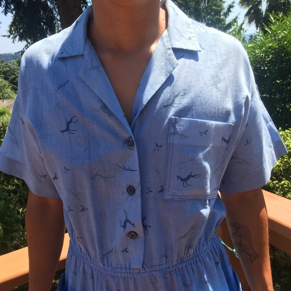 Vintage blue jumpsuit - Picture 2 of 5